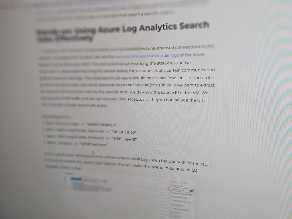 Azur Log Analytics Search Jobs